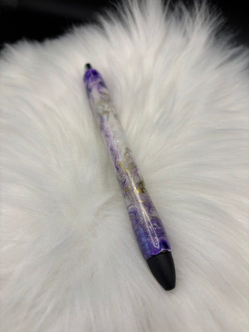 Dark Purple/Gold Marble