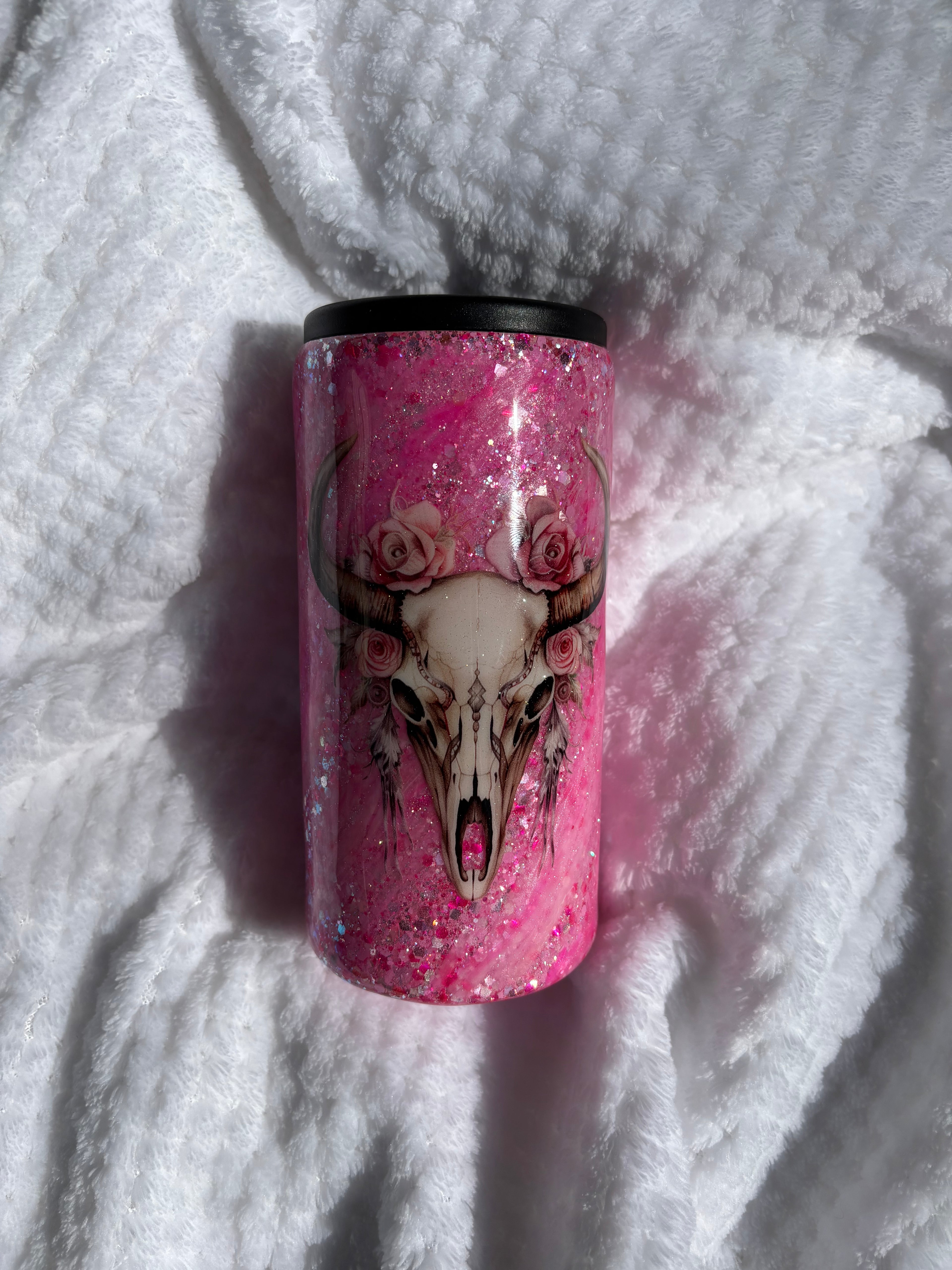 Pink Bull Skull